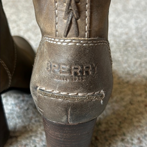 Sperry Brown Leather Ankle Boots Womens 8.5 - Picture 4 of 8